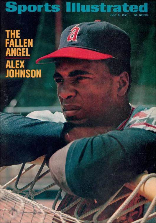 Angels outfielder Alex Johnson on the cover of Sports Illustrated in 1971